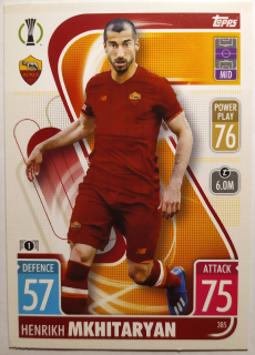 Topps Match Attax Champions & Europa League 21/22 - Henrikh Mkhitaryan - AS Řím