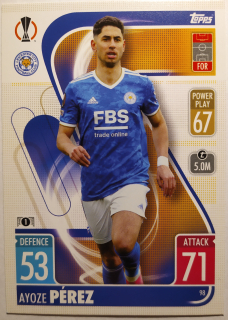 Topps Match Attax Champions & Europa League 21/22 - Ayoze Perez - Leicester City