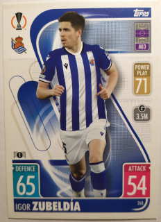Topps Match Attax Champions & Europa League 21/22 - Igor Zubeldia - Real Sociedad