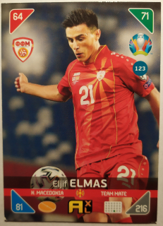 Panini UEFA Euro 2020 Adrenalyn XL Kick Off - Severní Makedonie - Eljif Elmas