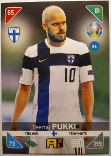 Panini UEFA Euro 2020 Adrenalyn XL Kick Off - Finsko - Teemu Pukki