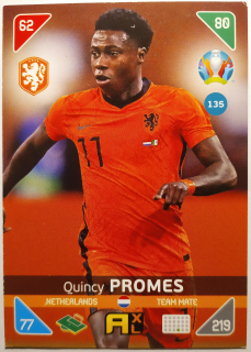 Panini UEFA Euro 2020 Adrenalyn XL Kick Off - Nizozemsko - Quincy Promes