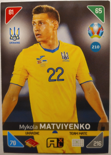 Panini UEFA Euro 2020 Adrenalyn XL Kick Off - Ukrajina - Mykola Matviyenko