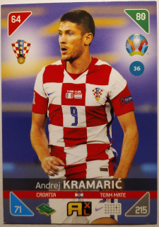 Panini UEFA Euro 2020 Adrenalyn XL Kick Off - Chorvatsko - Andrej Kramarić