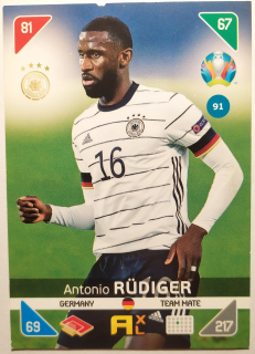 Panini UEFA Euro 2020 Adrenalyn XL Kick Off - Německo - Antonio Rüdiger