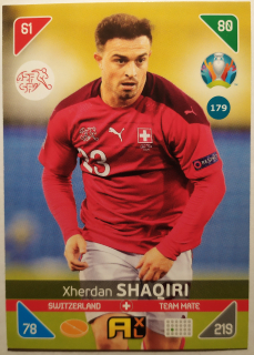 Panini UEFA Euro 2020 Adrenalyn XL Kick Off - Švýcarsko - Xherdan Shaqiri