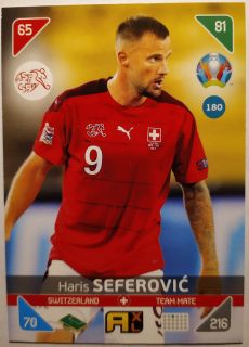 Panini UEFA Euro 2020 Adrenalyn XL Kick Off - Švýcarsko - Haris Seferović