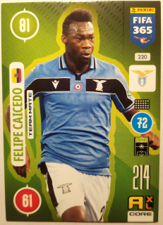 Panini Adrenalyn XL FIFA 365 21/22 - Felipe Caicedo - Lazio Řím