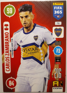 Panini Adrenalyn XL FIFA 365 21/22 - Carlos Zambrano - Boca Juniors