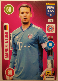 Panini Adrenalyn XL FIFA 365 21/22 - Manuel Neuer - Bayern Mnichov