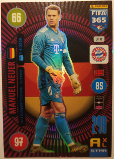 Panini Adrenalyn XL FIFA 365 21/22 - Manuel Neuer - Bayern Mnichov - STARS