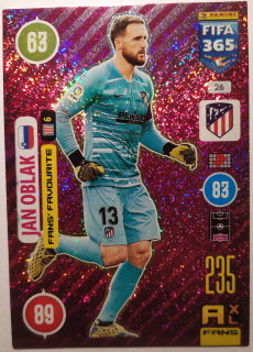 Panini Adrenalyn XL FIFA 365 21/22 - Jan Oblak - Atlétiko Madrid