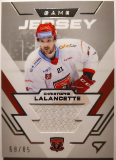 SportZoo ELH 23/24 - Hradec Králové - Christophe Lalancette - Game Jersey - #GJ-CL 68/85